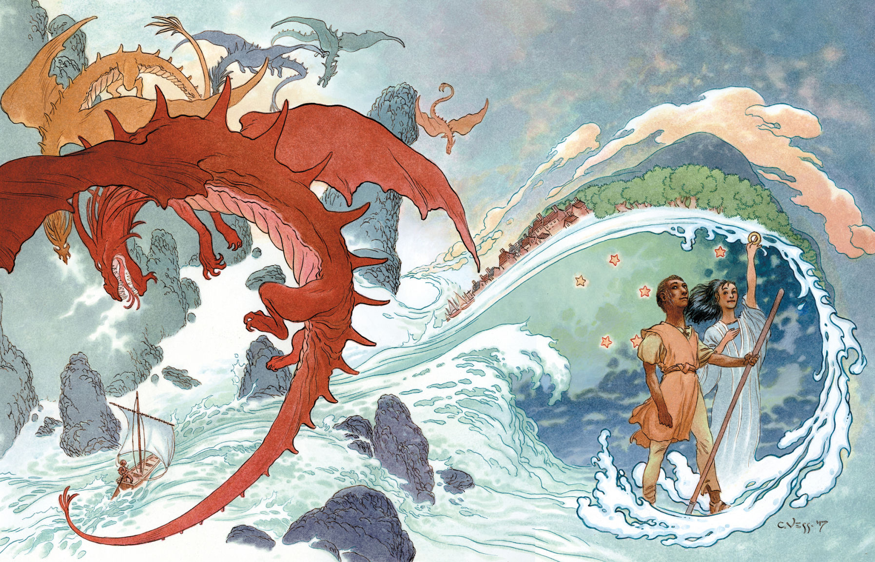 Earthsea endpapers